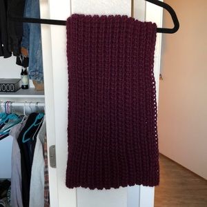Italian purple woven scarf